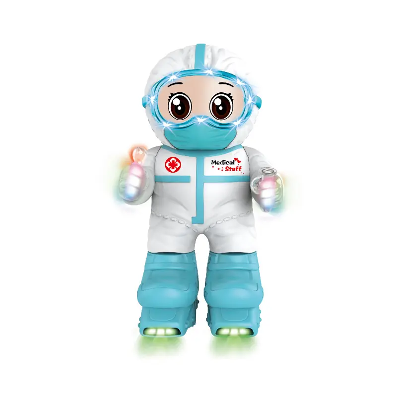 EPT 2 colors mixed smart dancing electric skating medical battery operated toy robots with light