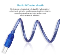 DTECH CU0093 Câble d'extension USB 2.0 Type a Mâle vers B Mâle pour imprimante de données Cabo AM vers BM 1.8m