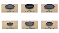 Assiettes plates en mélamine noire texturée écologiques personnalisées, prix d'usine, vaisselle colorée en gros