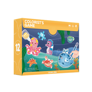 Jeu éducatif DIY à succès sur le thème des véhicules : puzzle en carton à colorier avec stylos aquarelles pour enfants de 5 ans et plus - Product Image 6
