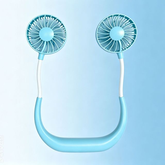 Trending Battery Hanging Neck Fan Air Cooling Fan Outdoor Portable Fan