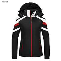 LKVER Nouvelles combinaisons de ski Femmes Hiver Neige Femme Ski et snowboard Vêtements coupe-vent imperméables Sports de plein air Vestes