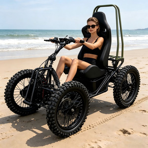 Scooter électrique tout-terrain 4x4 de 20 pouces avec suspension intégrale inclinable, chariot de chasse et de transport tout-terrain à 4 roues pour la neige - Product Image 1