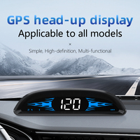 Compteur de vitesse universel intelligent WiiYii G2 Smart Auto HUD avec écran large LED GPS pour voiture, résolution 480x240