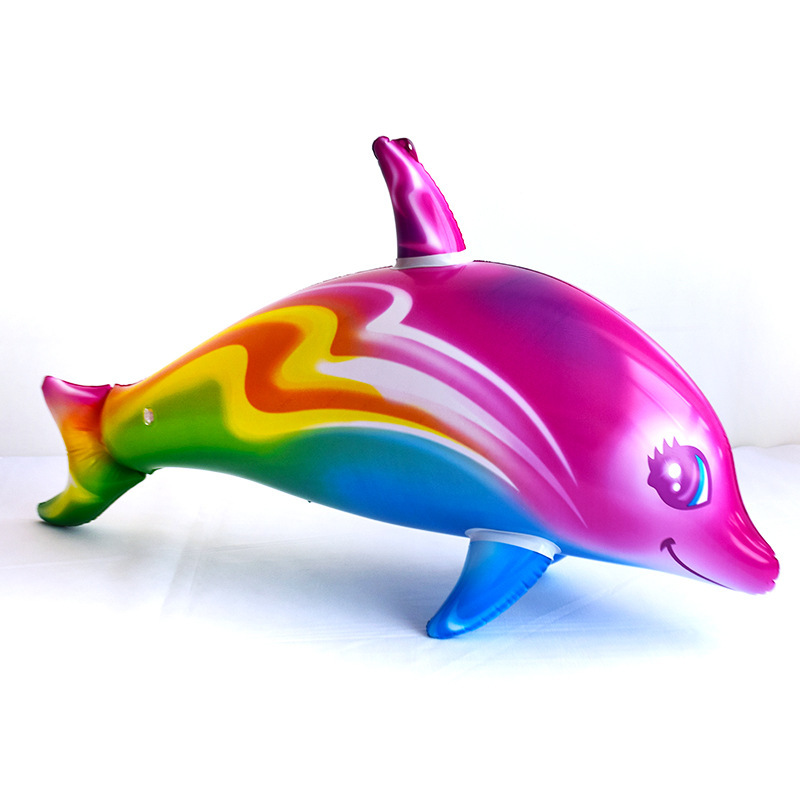 Juego Inflable De Playa Con Palmera, Flamenco, Delfín, Plátano, Pelotas Y Loro – 9 Piezas Con Bomba De Aire, Ideal Para Fiestas Hawaianas