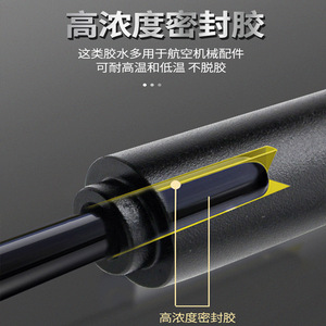 Poignée de musculation en alliage d'aluminium avec ressort en acier, noir classique - Product Image 1