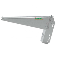 Alimentation solaire extérieure panneau solaire Support de montage sur poteau Accessoires pour le montage d'un système de vidéosurveillance solaire au mur et au plafond