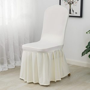 Copertura della sedia di nozze tinta in poliestere riutilizzabile all'ingrosso 45-55cm <span class=keywords><strong>per</strong></span> hotel ed eventi - Product Image 2