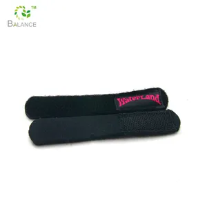 Amazon ajustable del gancho y bucle de sujeción Logotipo de goma de neopreno personalizado pescado rod correas lazos edificio - Product Image 1