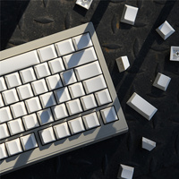 Various Blank Keycaps Set White/Black Cherry/MDA/SOA Profile for 61/64/68/75/84/87/96/980/100/104/108 Mechanical Keyboard