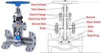 Nouveau produit Vanne à opercule hydraulique électrique en fonte ductile avec siège métallique PN16 Dn50 Dn80