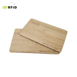 GYRFID ग्रीन MIFARE-Ultralight EV1wood एनएफसी कार्ड के लिए होटल