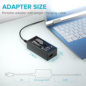 อะแดปเตอร์โน้ตบุ๊ค 45W สำหรับ HP Dell Acer Asus <span class=keywords><strong>Samsung</strong></span> Sony Toshiba Fujitsu Gateway Delta NEC Liteon โน้ตบุ๊ค Chromebook - Product Image 4