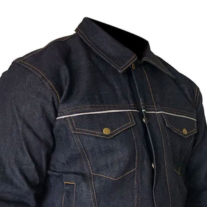 Chaqueta de Mezclilla para Hombre, Diseño Moderno, Alta Calidad, Precio al por Mayor, Cuello Camisero, Hecha a Medida - Product Image 3