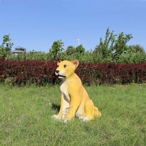 Estatua <span class=keywords><strong>De</strong></span> León <span class=keywords><strong>de</strong></span> fibra <span class=keywords><strong>de</strong></span> vidrio grande para decoración <span class=keywords><strong>de</strong></span> parque, escultura <span class=keywords><strong>de</strong></span> animal salvaje <span class=keywords><strong>de</strong></span> resina a la venta - Product Image 3