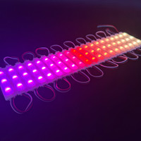 Module LED intelligent adressable WS2811 Pixel RGB DC12V 24V 1.5W 86*19MM SMD 5050 avec IC, effet de poursuite des couleurs, IP65