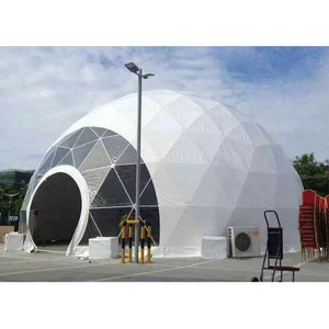 Dôme géodésique KENTEN, grand et durable, pour événements, 20 m, 25 m, 30 m de diamètre, tentes en métal pour fêtes, mariages, événements, 500 personnes - Product Image 2