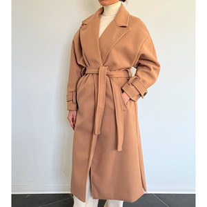Abrigo largo con cinturón - LIVIA - Product Image 1