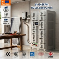 Batterie de serveur au lithium à montage en rack HV 50 kW 100 kW, pack de batteries 100 kWh 200 kWh, stockage d'énergie solaire LiFePO4, meilleur ESS pour le stockage d'énergie industriel et commercial