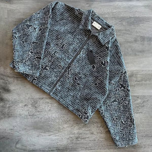 Chaqueta de Motociclista al por Mayor para <span class=keywords><strong>Hombre</strong></span>, Estilo Vintage, Lavada al Ácido, Estilo Motero, Chaqueta Vaquera Informal de Moda - Product Image 1