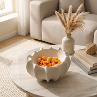 Assiette de service ovale minimaliste en porcelaine solide jetable, plat à fruits, assiette à noix, fruits frais, vente en gros, décoration de table de café