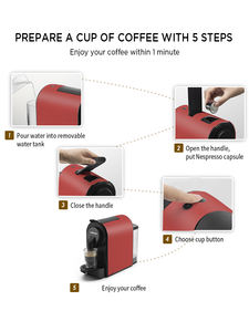 2024 Nouvelle Arrivée Capsule Machine À Café <span class=keywords><strong>Meilleure</strong></span> Vente Haute Compatible Cafetière - Product Image 5