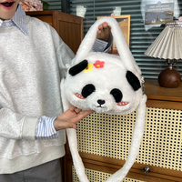 Sac à dos personnalisé en peluche Panda Jouet en peluche mignon conçu pour enfants Jouets en peluche Sac à dos en peluche