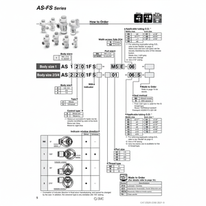 Controlador de velocidad SMC Pneumatics, pieza neumática - Product Image 1