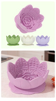 Gamelle anti-glouton pour chien en silicone alimentaire, forme lotus, 2-en-1, avec bol à lécher, sans pièces mobiles, fabriquée en Chine
