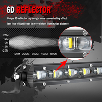 Barre lumineuse à LED super lumineuse et mince de 32 pouces, réflecteur 6D à une rangée, état neuf pour voitures camions ATV UTV 4WD