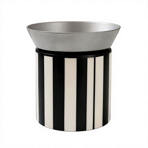 Quemador de Incienso de Madera con Diseño Trenzado Indio-Arabe, Ecológico, para Aromaterapia, con Rayas, de Madera y Resina, Venta al Por Mayor - Product Image 1