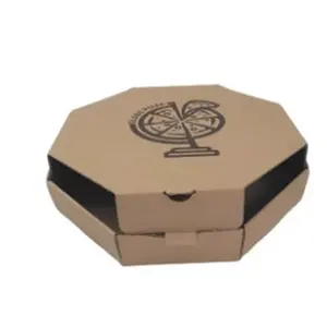 定制42x42 33x33披萨盒食品包装纸箱外卖盒印刷自己的标志披萨盒