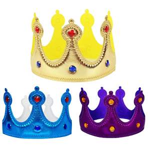 Kings Prince Crown y Red Cape Medieval King Prince Fancy Dress Up Outfits para Halloween - Product Image 5