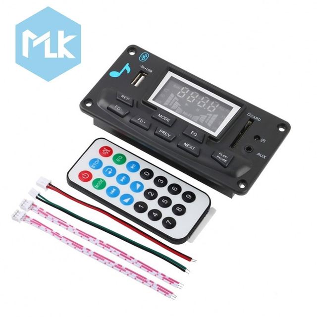 MLK 4.0 MP3 Decoder Player Board Module DIY USB SD MMC APE FLAC WAV DAE Record Decoding AUX FM Folders