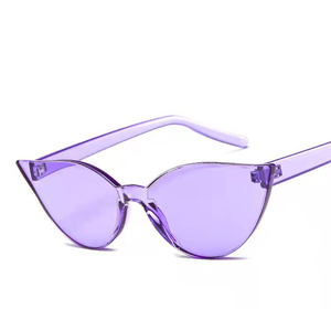 Gafas de sol Retro de gelatina transparente para mujer, anteojos de sol a la moda, con personalidad, estilo ojo de gato, para fiestas y Tiro callejero, nuevas - Product Image 6
