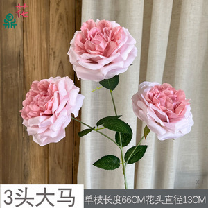 Bouquet de roses artificielles en soie mélangées pour décoration de mariage et célébrations festives - Product Image 5