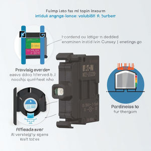Accesorio de botón de fuente de luz roja serie EATON Muller <span class=keywords><strong>M22</strong></span> - Product Image 3