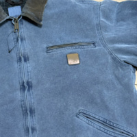 Vente en gros veste en jean unisexe Detroit J97 pour hommes poids lourd délavé 100% coton vieilli style fermeture éclair coupe ample automne