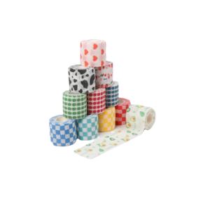 Bandes de résistance élastiques auto-adhésives, bandes élastiques cohésives pour tatouage, bandages imprimés - Product Image 5