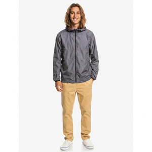 Customized Thin Winter Jacket for Men Quality Windbreaker with Zipper Top Design New Season Hot Sale <b>Canvas</b> Fabric - Product Image 1
