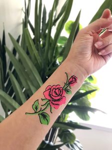 Carta per Trasferimento ad Acqua Personalizzata con Inchiostro Fluorescente, Adesivi per Tatuaggi Impermeabili e Luminosi per Body Art e Decorazione del Viso - Product Image 2