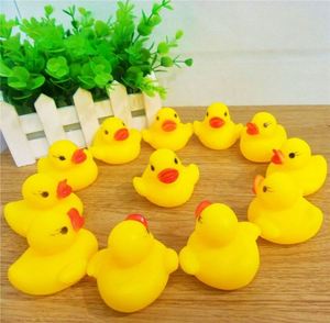 Yellow Mini Rubber Duck Kids' Time Floating <b>Bath</b> Toy With Sound Shower or Swimming Bulk Pack for Baby's Bathroom - Product Image 5