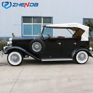 Nuovo Stile 2025 Personalizzato, Vendita Calda, <span class=keywords><strong>Auto</strong></span> Classica Nera per Turismo, Carro Elettrico Vintage con Guida a Destra, <span class=keywords><strong>Auto</strong></span> Usate con Cofano Bianco - Product Image 4