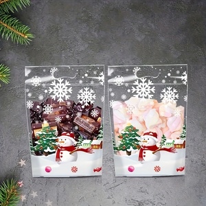 Bolsas de Caramelos con Cierre Hermé<span class=keywords><strong>tico</strong></span> Personalizadas con Diseño Navideño, Doypack Reutilizables, Resistentes a la Humedad, Bolsas de Embalaje para Caramelos con Base - Product Image 4