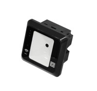Lecteur de cartes QR+RFID mural 13,56 MHz Lecteur de cartes IC avec interface USB Wiegand26/34 RS485 Lecteur RFID