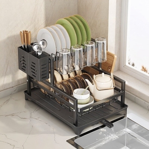 Escurridor de Platos Multifuncional para Encimera, Escurridor de Platos para Cocina, para Tazones, Platos y Tazas, Organizador de Vajilla para Fregadero - Product Image 1