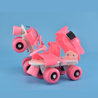 Patins à quatre roues pour enfants patins à roulettes à double rangée patins à roulettes réglables chaussures