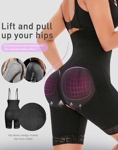 개인 라벨 통기성 플러스 사이즈 가랑이 없는 어깨 스트랩 조정 가능한 단색 셰이프웨어 여성의 원활한 빠른 건조 - Product Image 3