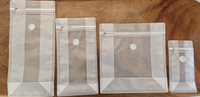 Sac à fond plat de qualité alimentaire pour l'emballage de café en grains, finition transparente givrée, logo personnalisé avec valve et fermeture éclair, MOPP PET PE 250g