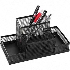 Top Quality Office Supplies 4 Compartments <b>Mesh</b> Pen Holder Desk Organizers Pencil Holder - Product Image 1